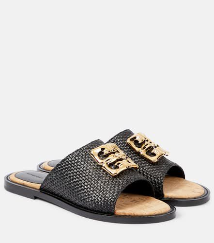 Givenchy 4G Liquid raffia slides - Givenchy - Modalova