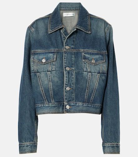 Chaqueta cropped de denim - Victoria Beckham - Modalova