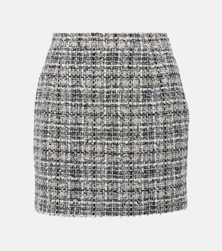 Checked lamÃ© tweed miniskirt - Alessandra Rich - Modalova