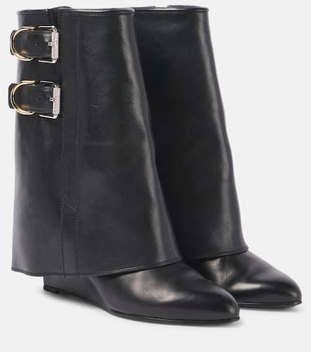 Shark Lock Buckles leather ankle boots - Givenchy - Modalova