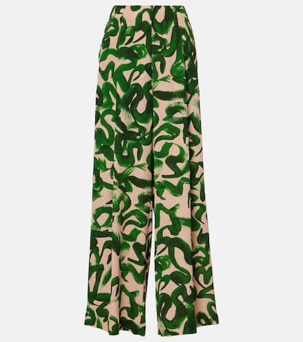 Printed high-rise wide-leg pants - Dries Van Noten - Modalova