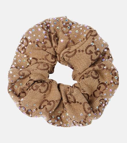 GG Canvas crystal-embellished scrunchie - Gucci - Modalova