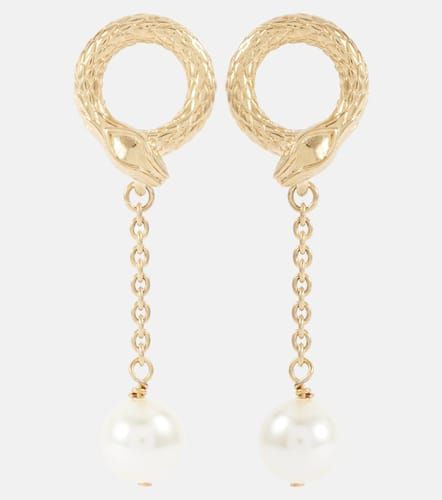 Snake faux pearls drop earrings - Chloe - Modalova