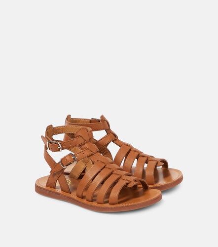 Plagette Gladiator leather sandals - Pom d'Api - Modalova