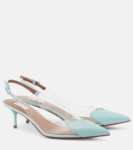 AlaÃ¯a Le CÅur patent leather and PU slingback pumps - Alaia - Modalova