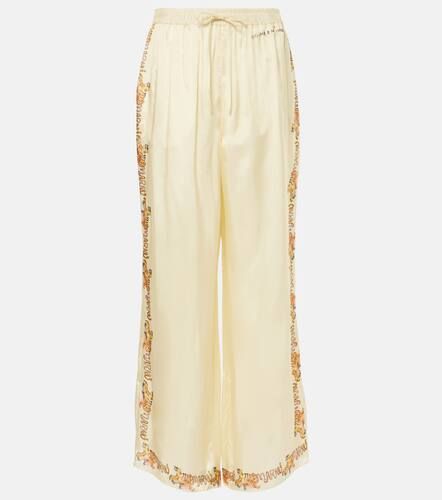 Marni Printed satin straight pants - Marni - Modalova