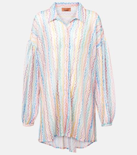 Camisa oversized transparente en zigzag - Missoni - Modalova