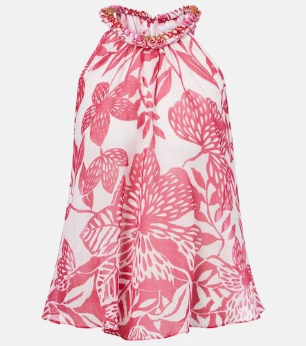 Top Cleo in cotone con perline - Poupette St Barth - Modalova