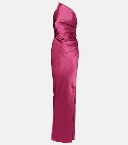 Asymmetric gathered silk satin gown - The Sei - Modalova