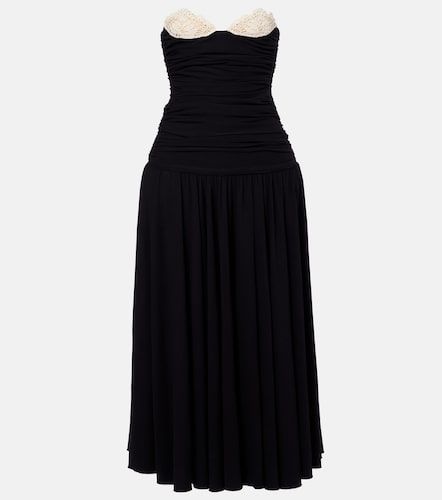 Vestido de cóctel de jersey con croché - Magda Butrym - Modalova