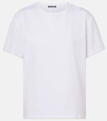 Face cotton-blend jersey T-shirt - Acne Studios - Modalova