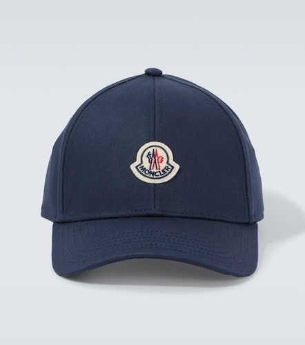 Logo cotton gabardine baseball cap - Moncler - Modalova