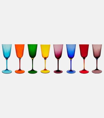 Set de 8 copas de vino Rainbow - La DoubleJ - Modalova