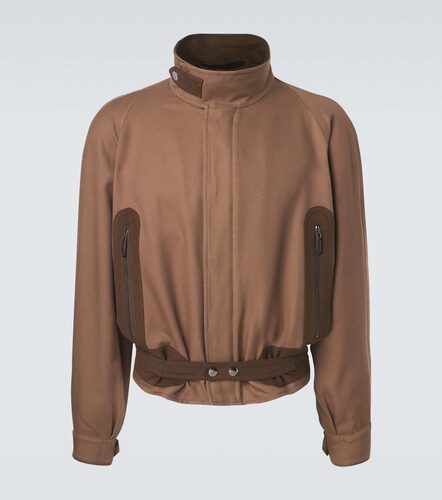 Chaqueta bomber Archivio de seda - Giorgio Armani - Modalova