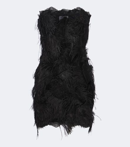 The Attico Minikleid mit Federn - The Attico - Modalova
