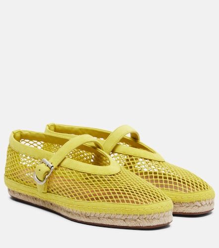 Fishnet suede-trimmed espadrilles - Alaia - Modalova