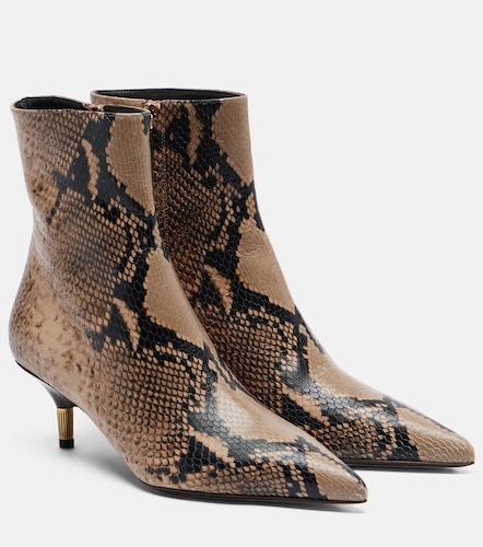 Bella snake-effect leather ankle boots - Khaite - Modalova