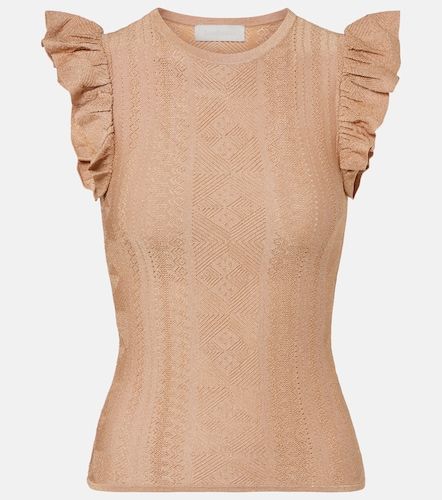 Aster ruffled pointelle lame top - Zimmermann - Modalova