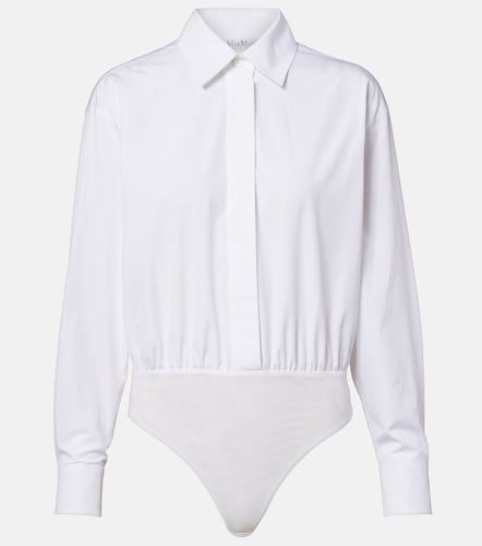 Aere cotton poplin and tulle bodysuit - Max Mara - Modalova