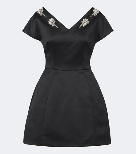 Vestido corto de satén adornado - Simone Rocha - Modalova