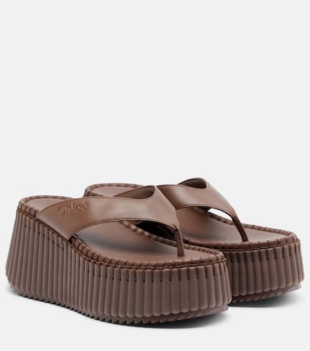 Chloé Sandalias con plataforma Nama de piel - Chloe - Modalova