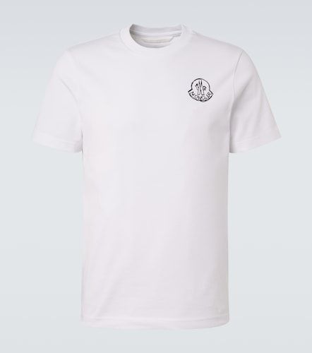 Camiseta de jersey de algodón con logo - Moncler - Modalova