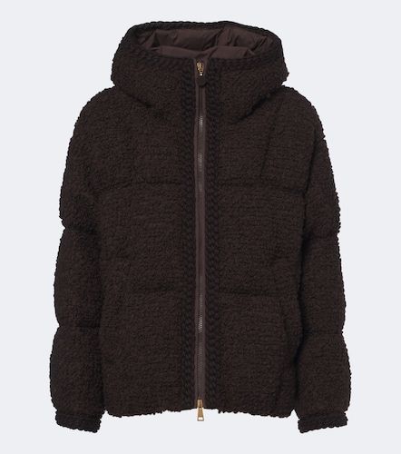 Cristallin wool-blend teddy down jacket - Moncler - Modalova