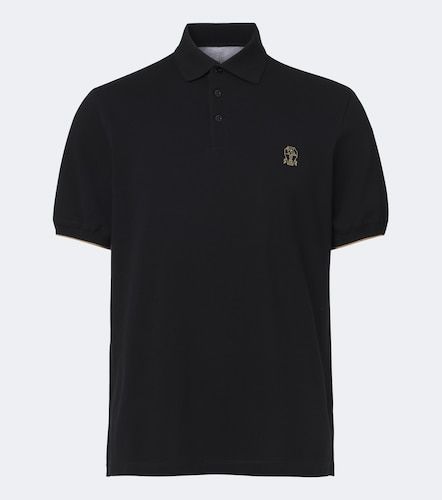 Polo de piqué de algodón - Brunello Cucinelli - Modalova