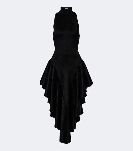 Alaïa Midikleid aus Samt - Alaia - Modalova