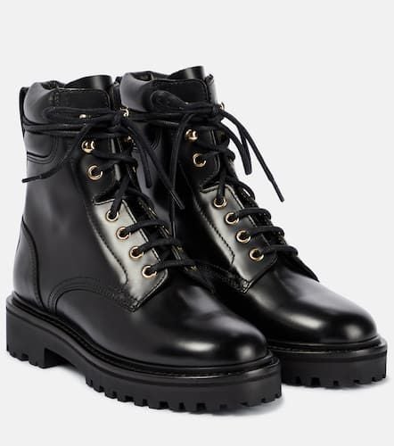 Campa leather combat boots - Isabel Marant - Modalova