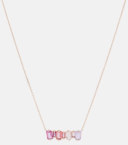 Kt rose necklace with gemstones - Suzanne Kalan - Modalova