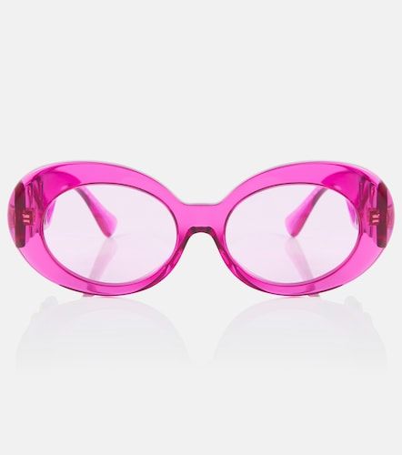 Gafas de sol redondas con adornos - Versace - Modalova