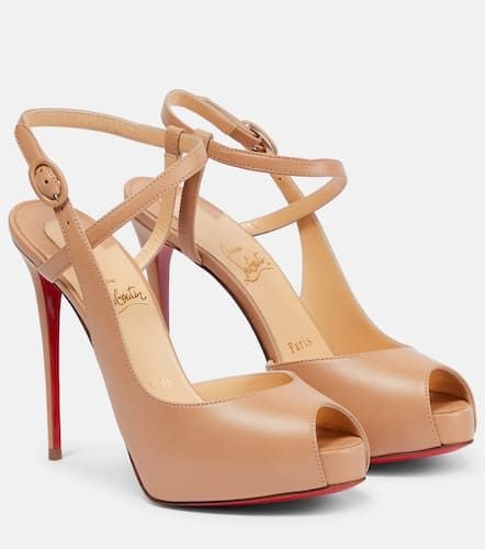 Jenlove Alta 120 leather peep-toe pumps - Christian Louboutin - Modalova