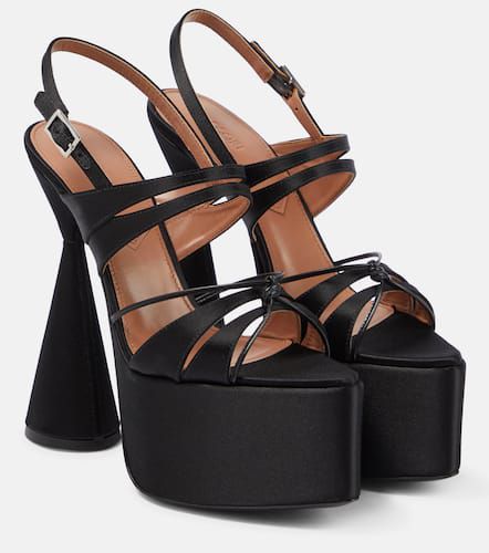 Belle satin platform sandals - D'Accori - Modalova