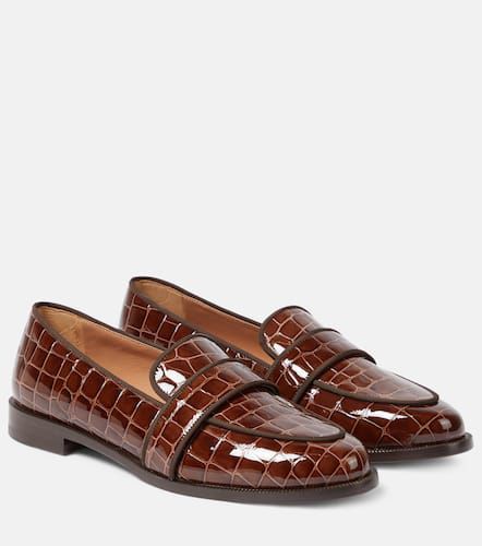 Martin croc-effect leather loafers - Aquazzura - Modalova