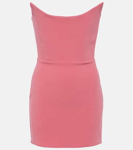 Strapless crepe minidress - Alex Perry - Modalova