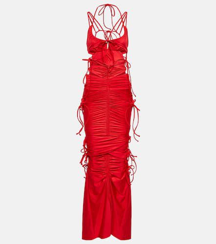 Patched Bikini cutout maxi dress - Balenciaga - Modalova