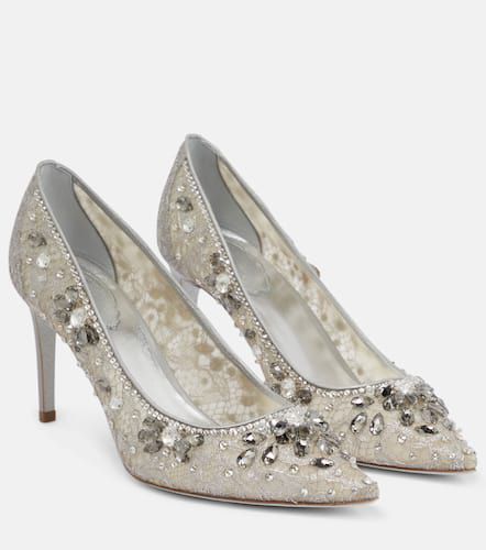 Embellished lace pumps - Rene Caovilla - Modalova