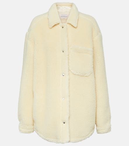 Off- Wool-blend teddy shirt jacket - Off-White - Modalova