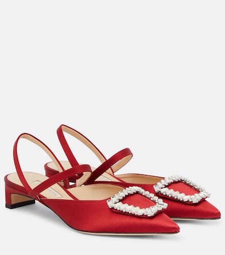 Katrina embellished satin pumps - Emilia Wickstead - Modalova