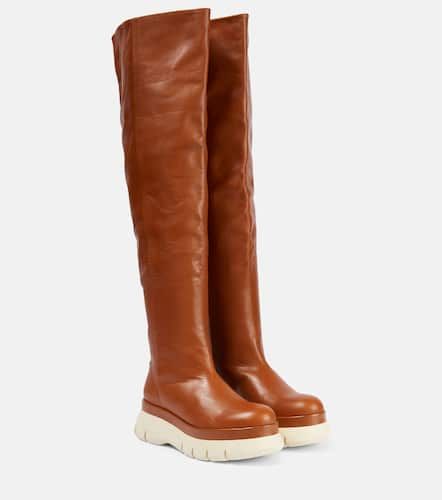 Overknee-Stiefel Malyx aus Leder - Isabel Marant - Modalova