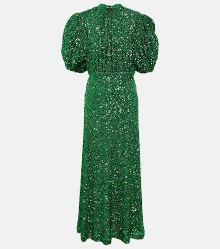 Sequined puff-sleeve maxi dress - Rotate - Modalova