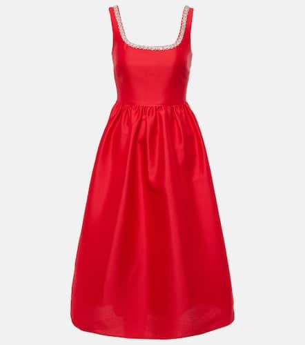 Crystal-embellished taffeta midi dress - Self-Portrait - Modalova