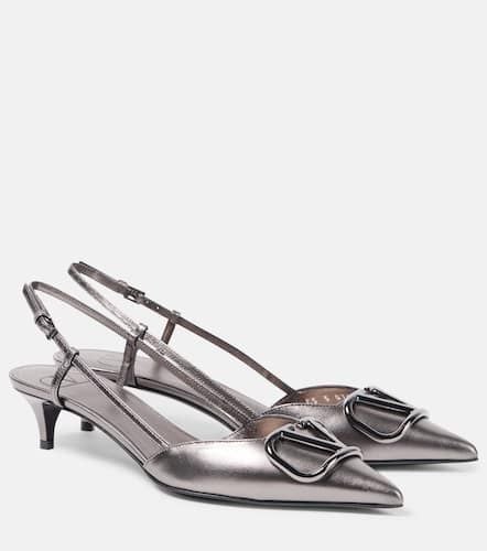 VLogo Signature leather slingback pumps - Valentino Garavani - Modalova