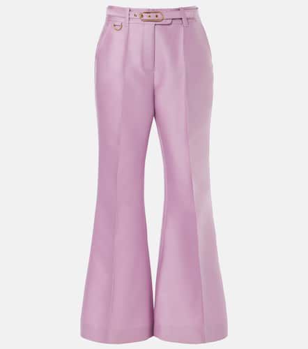 Tailored wool and silk flared pants - Zimmermann - Modalova