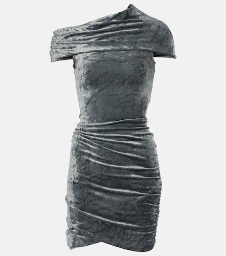Vestido corto Lola de terciopelo drapeado - Rick Owens - Modalova