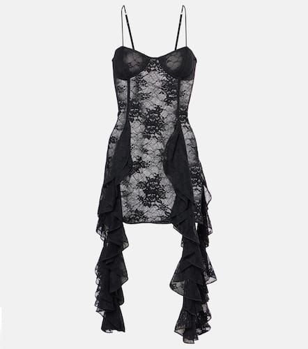 OsÃ©ree Ruffled lace minidress - Oseree - Modalova