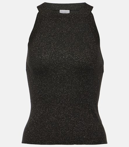 Cashmere and silk-blend tank top - Brunello Cucinelli - Modalova