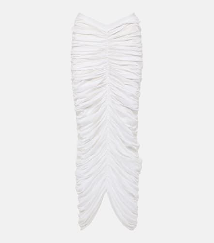 Laure ruched silk-blend maxi skirt - Khaite - Modalova