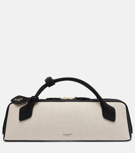 Alaïa Clutch Le Teckel de lona con piel - Alaia - Modalova